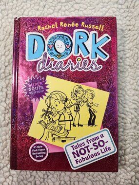 Dork Diaries 1 Tales from a Not-So-Fabulous Life Hardcover Super Squee Pink